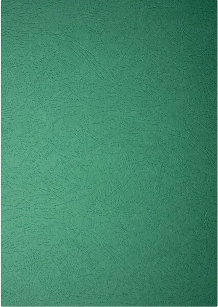 Einbanddeckel DIN A4, Lederstruktur, 250g/qm, Delta, grün, Drahtbindungen, Plastikbindungen, 100 Stück