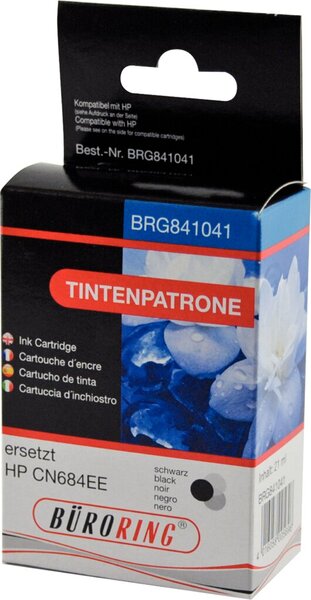 Tintenpatrone, ersetzt HP CN684EE, ca. 550 Seiten, schwarz