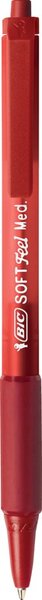 Kugelschreiber Soft Feel Clic Grip, Schaft rot, Kunststoff, Mine 0,4 mm, rot