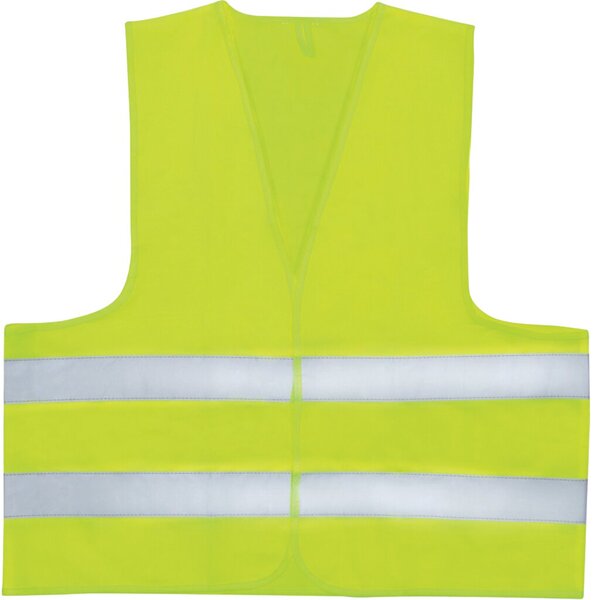Warnweste, Einheitsgröße, gelb, Polyester bei 40°C waschbar (max. 25x)