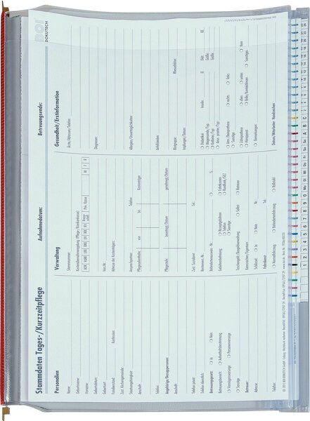 2-Deckel-Planettentasche SPE 1 O-P.2, grau/rot
