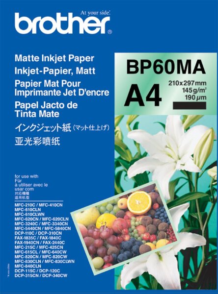 Inkjet-Papier, DIN A4, 145g/qm, matt, weiß, Packung à 25 Blatt