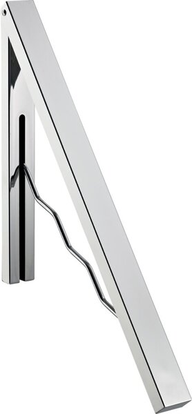 Wandgarderobe, Klappgarderobe, aufklappbar, Metall, verchromt, Maße ausgeklappt Maße 375 x 40 x 430 mm