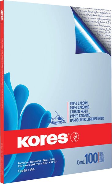 Durchschreibepapier, blauschreibend, DIN A4, 100 Blatt