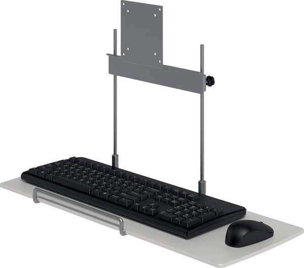 Tastur- und Mausablage Viewmate Option 582, höhenverstellbar, silber