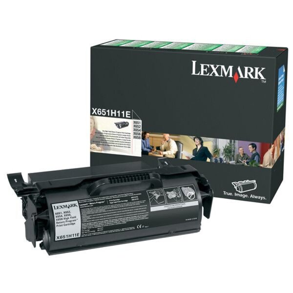 Rückgabe-Druckkassette 0X651H11E, für Lexmark Drucker, ca. 25.000 Seiten, schwarz