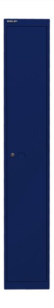 Garderobenschrank Office, 1 Abteil, 1 Fach, 1 Kleiderstange, abschließbar, aus Stahl, (H x B x T) 1802 x 305 x 305 mm, oxfordblau