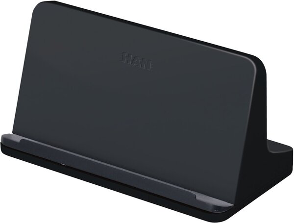 Tabletständer i-LINE, schwarz, mit Soft-Grip-Oberfläche