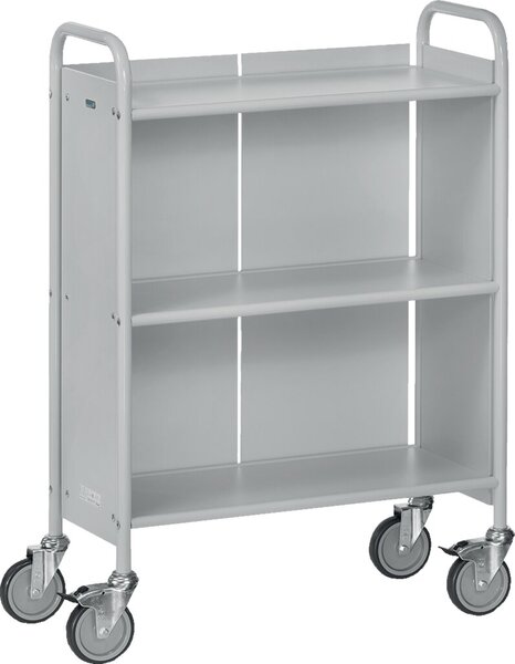 Bürowagen mit 3 Böden, Ladefläche 720 x 350 mm, Tragkraft 50kg je Boden