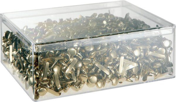 Musterbeutelklammern Gr.3 / 17 mm, Rundkopf, Kopfdurchmesser 7 mm, 1000 Stück