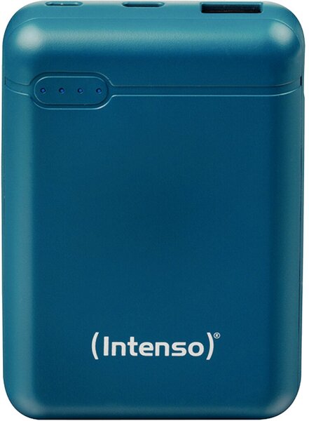 Powerbank mobil XS, 10.000mAh, Lithium-Polymer Akku, petrol