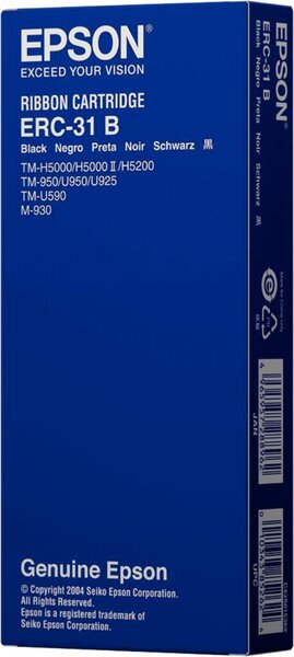 Farbband Nylon, ERC-31B,Kassenfarbband, schwarz