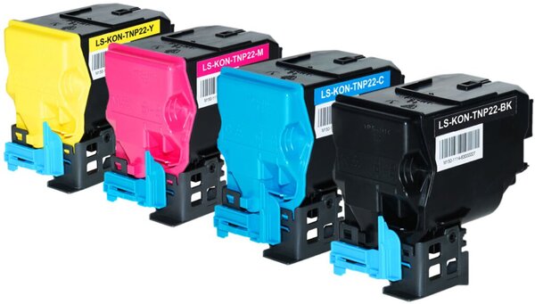 Toner TNP-22M, für Konica Minolta Drucker, ca. 6.000 Seiten, magenta