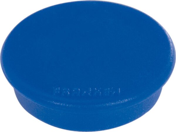 Haftmagnet, Ø 13 mm, blau, Haftkraft 100g (bis zu 1 Blatt DIN A4 80g/qm), Packung à 10 Stück