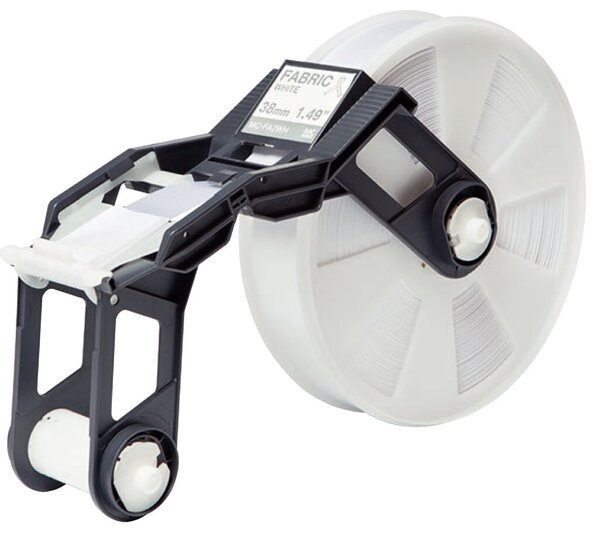 Schriftbandkassette, MC-FA2WH, 38 mm breit / 300 m lang Textilband, weiß, für Tape Creator TP-M5000N