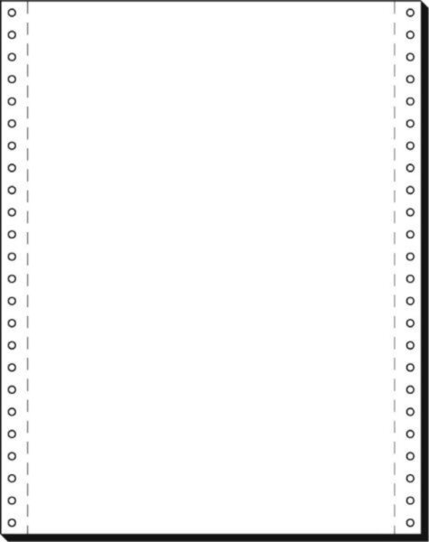 Endlospapier, LP, 12"x240 mm (A4 hoch), 1-fach, 60g/qm, blanko, 2000 Blatt