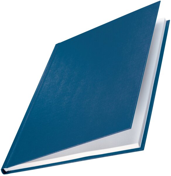 Bindemappen impressBIND Hard Cover für DIN A4, Rücken: 3,5 mm, in Leinenoptik, für 35 Blatt, Inhalt: 10 Stück, blau