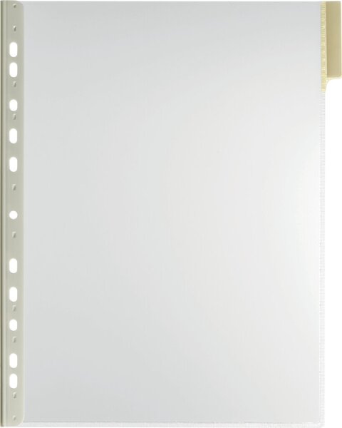 Sichttafel FUNCTION PANEL, DIN A4, 5 eingeschweißte Taben, 5 Stück, gelb
