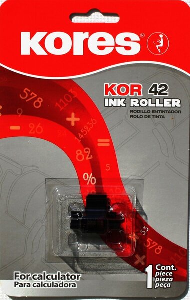 Farbrolle Gr. 745, schwarz/rot, Filz