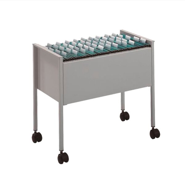 Hängewagen Economy Mappenboy, 80 Mappen für DIN A4, Maße: (H x B x T) 592 x 655 x 368 mm, silbermetallic