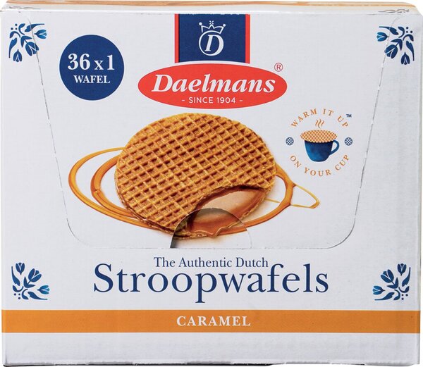 Daelmans Stroopwafel Jumbo, 36 x 39g, Packung à 36 Stück