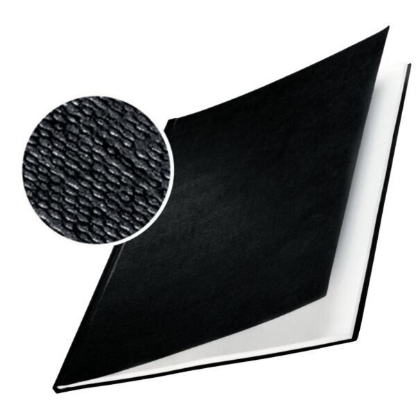 Bindemappen impressBIND Hard Cover für DIN A4, Rücken: 3,5 mm, in Leinenoptik, für 35 Blatt, Inhalt: 10 Stück, schwarz