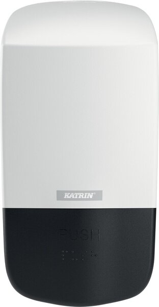 Inclusive Seifenspender, für alle Katrin Seifen und Toilettensitz-Reiniger, 500 ml, weiß