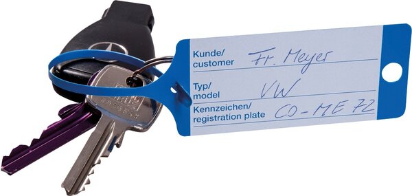 PP-Schlüsselanhänger blau