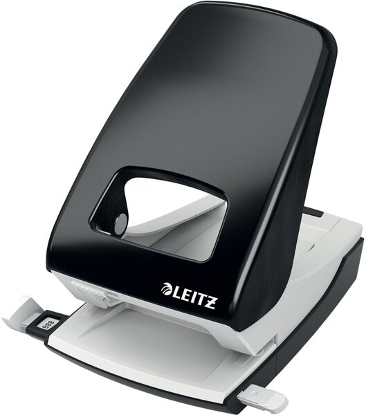 Locher New NeXXt schwarz, Stanzleistung: 40 Blatt, mit Anschlagschiene