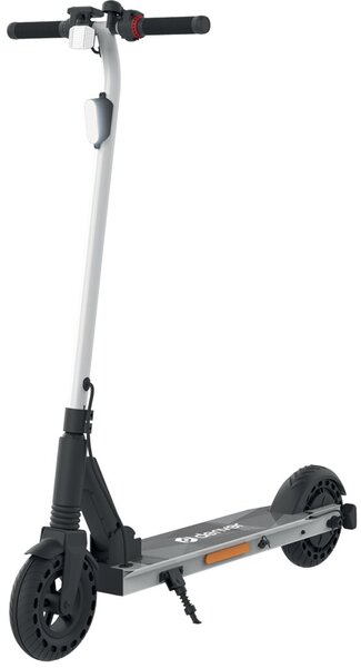 E-Scooter mit Alurahmen, SEL-80140, weiß, bis 20 km/h, faltbar, 300 W Motor, Luftreifen