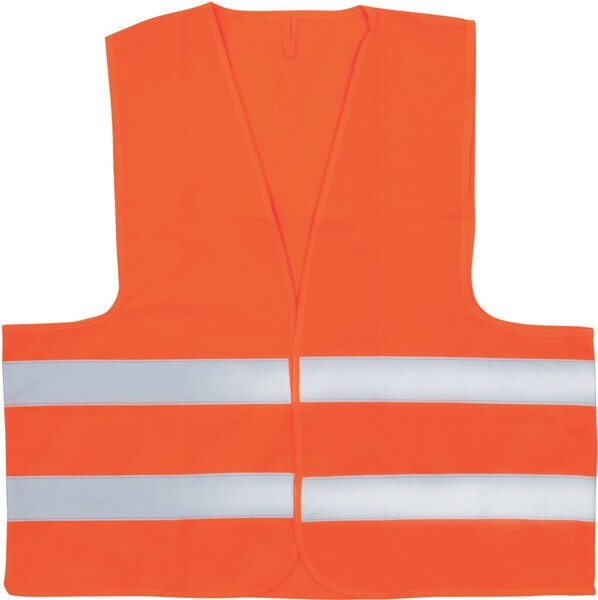 Warnweste, Einheitsgröße, orange, Polyester bei 40°C waschbar (max. 25x)