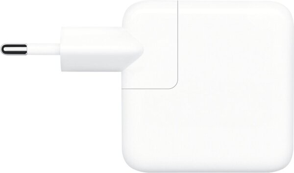USB-C Dual Port Power Adapter, 35W, Netzteil, weiß, zum Laden von 2 Geräten zeitgleich