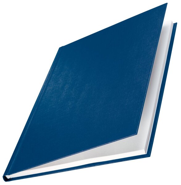 Bindemappen impressBIND Hard Cover für DIN A4, Rücken: 10,5 mm, in Leinenoptik, für 105 Blatt, Inhalt: 10 Stück, blau