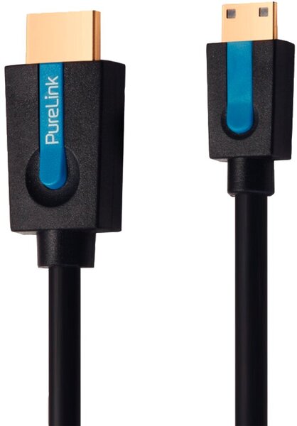 High Speed HDMI/Mini, HDMI-Kabel, mit Ethernet, 3 m, 4K, 3D, FullHD, 2.0, vergoldet, Cinema Serie