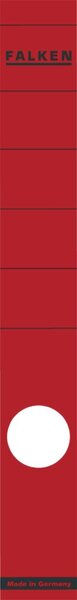 Rückenschild, lang/schmal, 290 x 36 mm, rot, 10 Stück