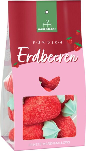 Marshmallow "Für Dich Erdbeeren", 100g