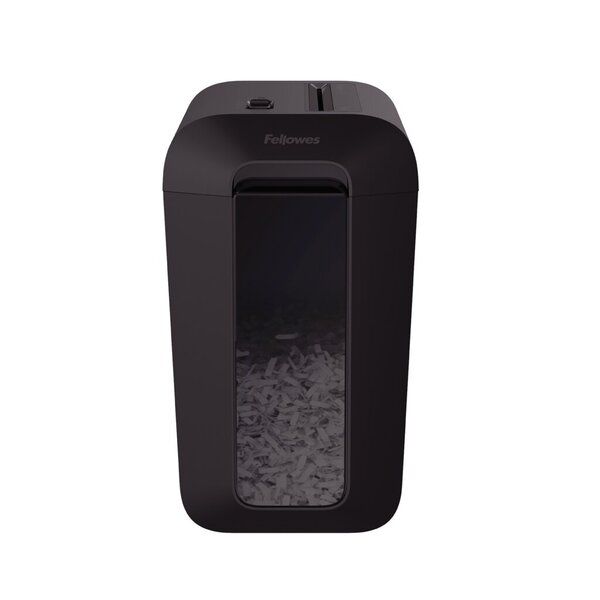 Aktenvernichter Powershred® LX65, 4x40 mm Partikelschnitt, Leistung 10 Blatt, Sicherheitsstufe P-4, Auffangvolumen 22 Liter, schwarz