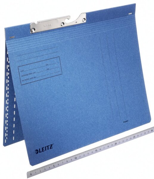Pendelhefter DIN A4, blau, kfm. Heftung, Karton: 320g/qm
