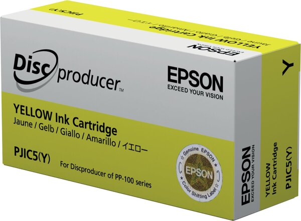 Tintenpatrone gelb, Inhalt: 31,5 ml, für Discproducer PP-100, PP-100AP, PP-100N, PP-100N Security, PP-50