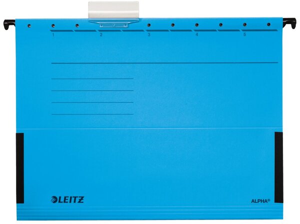 Hängetasche ALPHA, DIN A4, seitlich geschlossen/Leinenfrösche, 275g/qm, blau