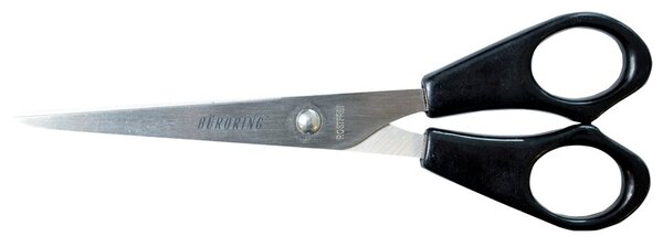 Büroschere 15,5 cm, Rechtshänder, Edelstahl, ergonomischer Kunststoffgriff