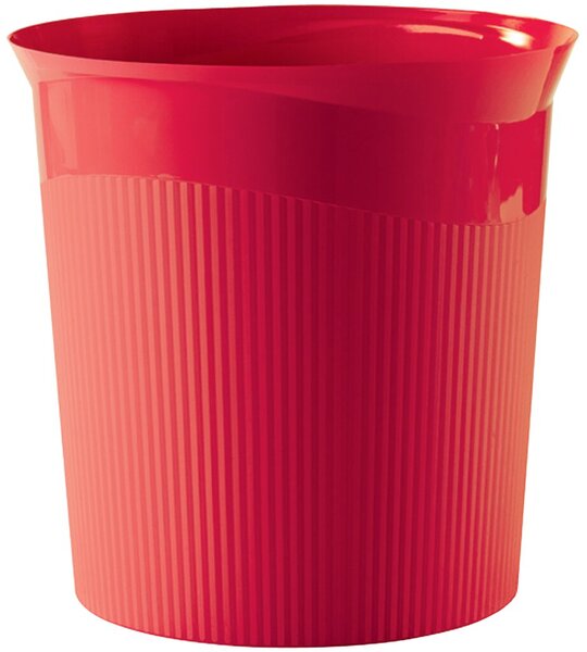 Papierkorb Re-LOOP, rot, 13 Liter, Höhe 287 mm