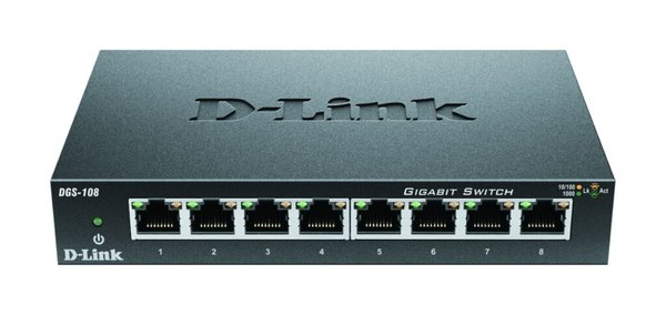 Netzwerk Switch DGS-108E, 8-LAN-Ports Fast Ethernet