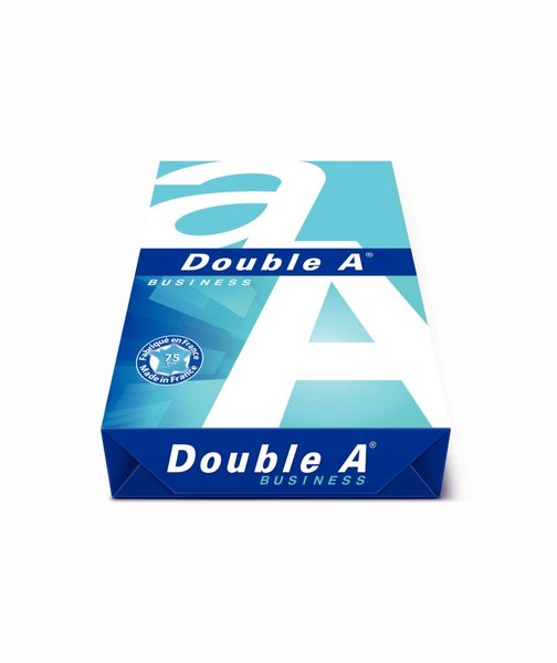 Kopierpapier Business Double A, DIN A4, 75g/qm, hochweiß, Weißegrad 150 CIE, holzfrei, glatte Oberfläche, für Inkjet- und Laserdrucker, 500 Blatt