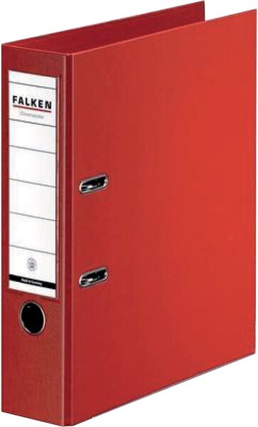 Ordner Chromocolor, DIN A4, PP, 80 mm, breit, auswechselbares Rückenschild, rot