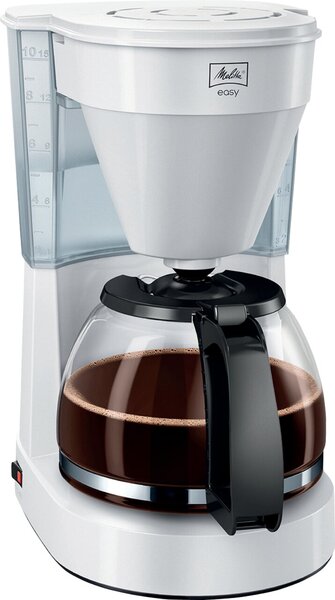 Filterkaffeemaschine mit Schwenkfilter, weiß, Glaskanne