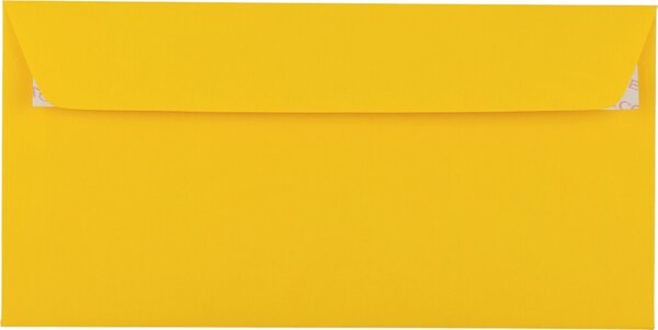 Briefumschlag DIN C5/6, ohne Fenster, haftklebend, goldgelb, 100g/qm, 229 x 114 mm, 250 Stück