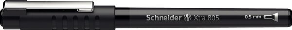 Tintenkugelschreiber XTRA 805, Röhrchenspitze, Strichstärke 0,5 mm, schwarz