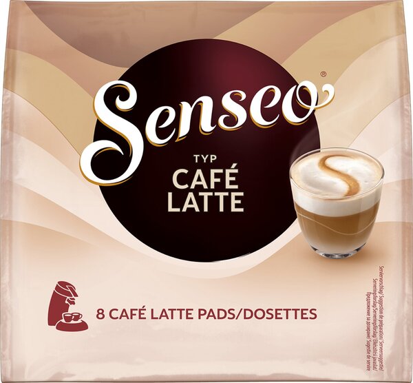 Kaffeepads Senseo, Cafe Latte, 8 Stück