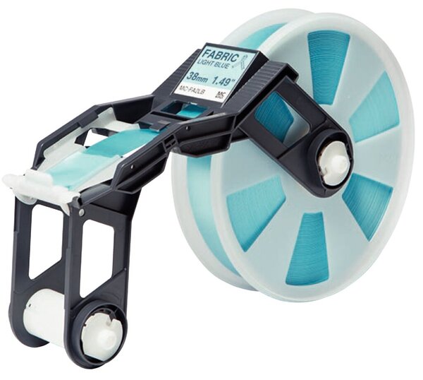 Schriftbandkassette, MC-FA2LB, 38 mm breit / 300 m lang, Textilband, blau, für Tape Creator TP-M5000N